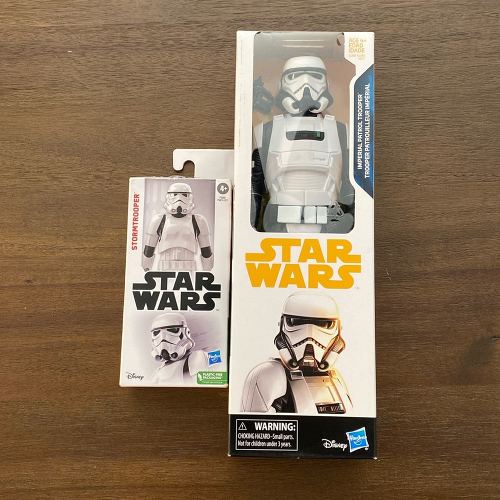 Star Wars Imperial Patrol Trooper 11.5” Figure w/ Hold-Out Blaster & 6” Figure
